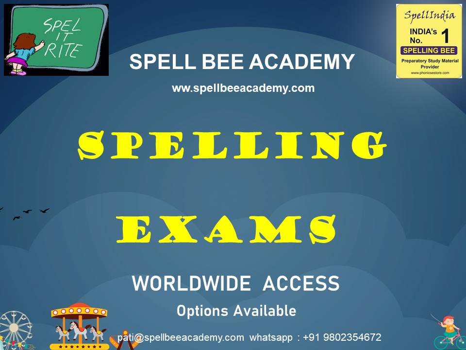 spelling spell bee exams